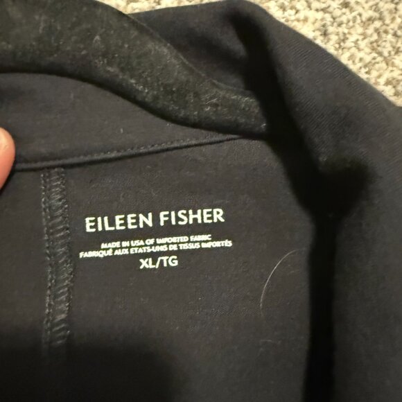 Eileen Fisher Stretch Crepe Moto Jacket – Black (XL) - Picture 4 of 8